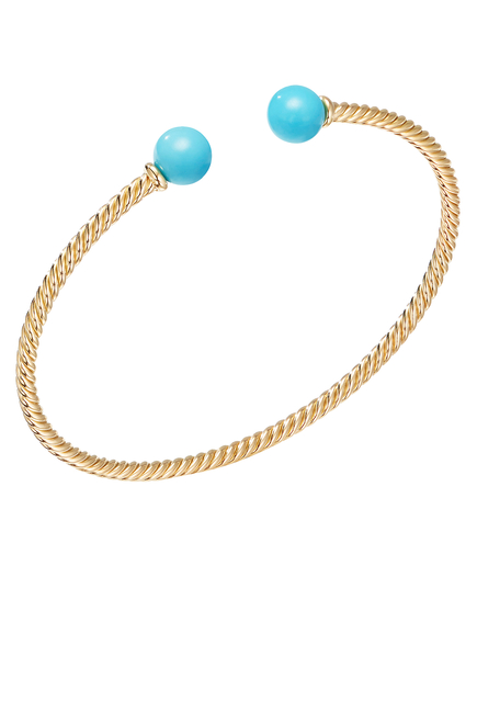 Solari Petite Turquoise Bead Bracelet